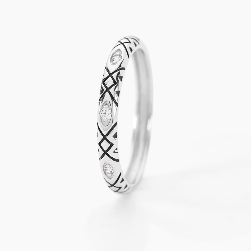 Bague Imogen Argent Blanc Oxyde De Zirconium - Bagues avec pierre Femme | Marc Orian