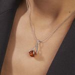 Collier Argent Blanc Simona Ambre - Colliers avec pierres Femme | Marc Orian