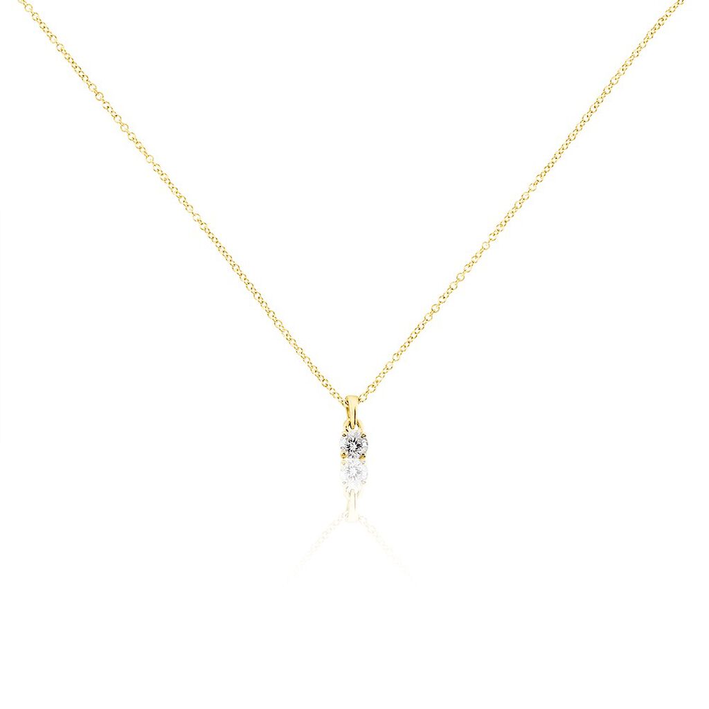 Collier Alexandra Or Jaune Diamant - Colliers solitaires Femme | Marc Orian