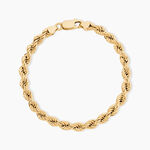 Bracelet Cordelia Maille Corde Or Jaune - Bracelets mailles Femme | Marc Orian