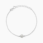 Bracelet Auxana Argent Blanc Oxyde De Zirconium - Bracelets fantaisie Femme | Marc Orian