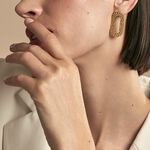 Boucles D'oreilles Puces Oren Acier Dor&eacute; - Puces Femme | Marc Orian