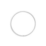 Alliance Clotilde Ruban Plat Or Blanc - Alliances duo Unisex | Marc Orian