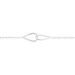 Bracelet Les Inseparables Argent Blanc - Bracelets Anneaux Entrelaces Femme | Marc Orian