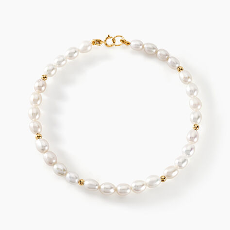 Bracelet Ciriola Or Jaune Perle De Culture - Bracelets chaînes Femme | Marc Orian