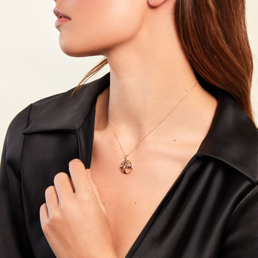 Pendentif Godolieba Or Jaune Rhodolite - Pendentifs Femme | Marc Orian