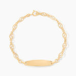 Bracelet Identit&eacute; Eudoxie Maille Filigrane Or Jaune - Gourmettes Enfant | Marc Orian