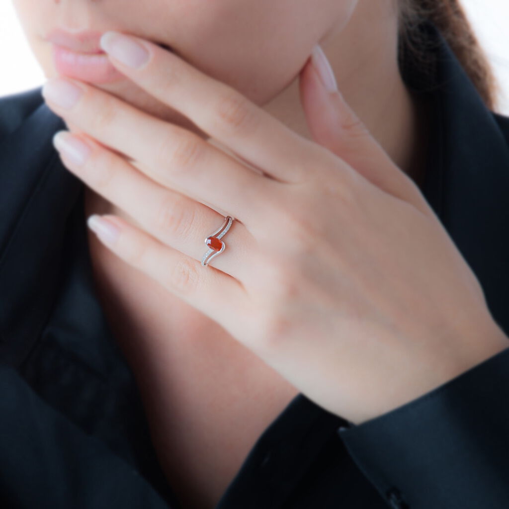 Bague Anja Or Blanc Emeraude Et Diamant - Bagues Femme | Marc Orian
