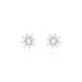 Boucles D'oreilles Puces Lorraine Argent Blanc Oxyde De Zirconium - Puces Femme | Marc Orian