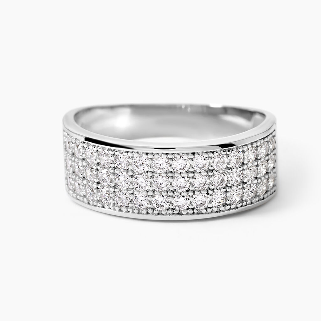 Bague Cecelia Argent Blanc Oxyde De Zirconium - Bagues avec pierre Femme | Marc Orian