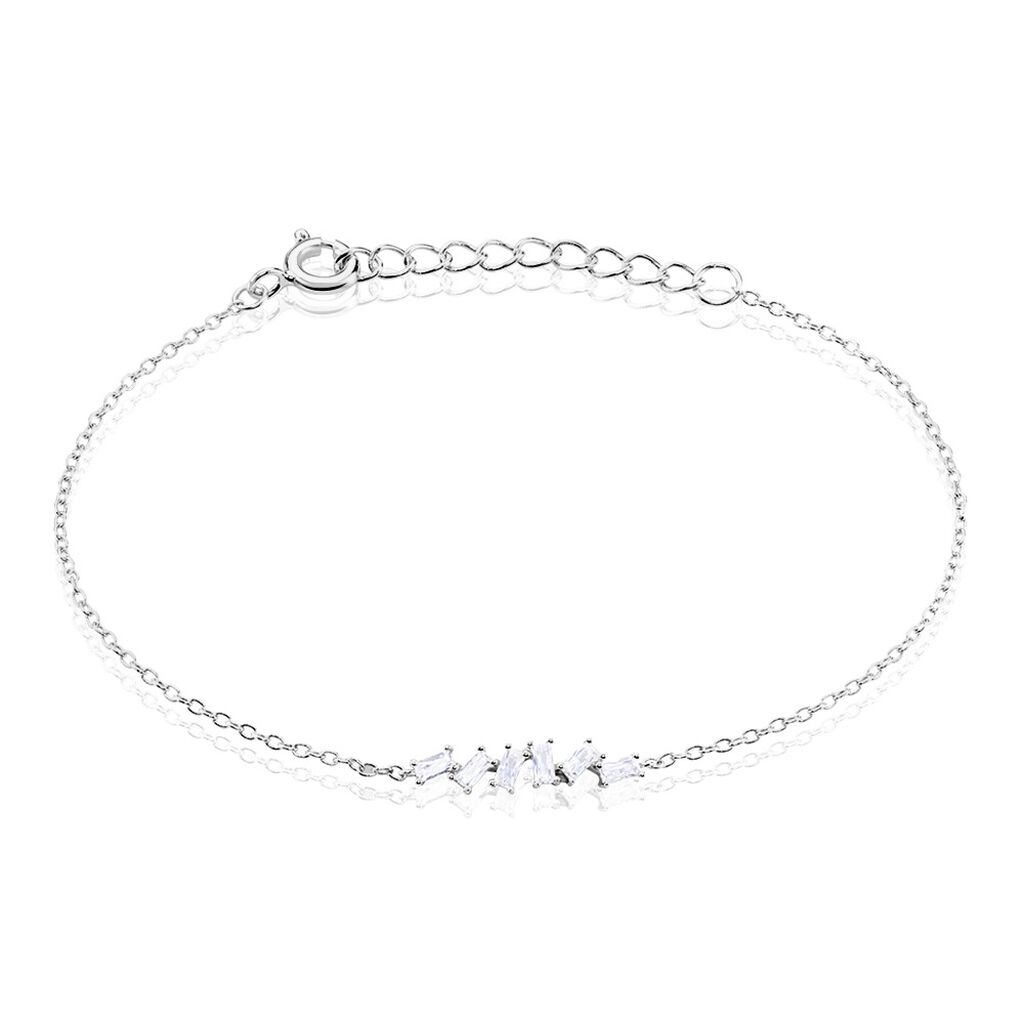 Bracelet Adonia Argent Blanc Oxyde De Zirconium - Bracelets chaînes Femme | Marc Orian