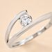 Bague Mary-paule Argent Blanc Oxyde De Zirconium - Solitaires Femme | Marc Orian