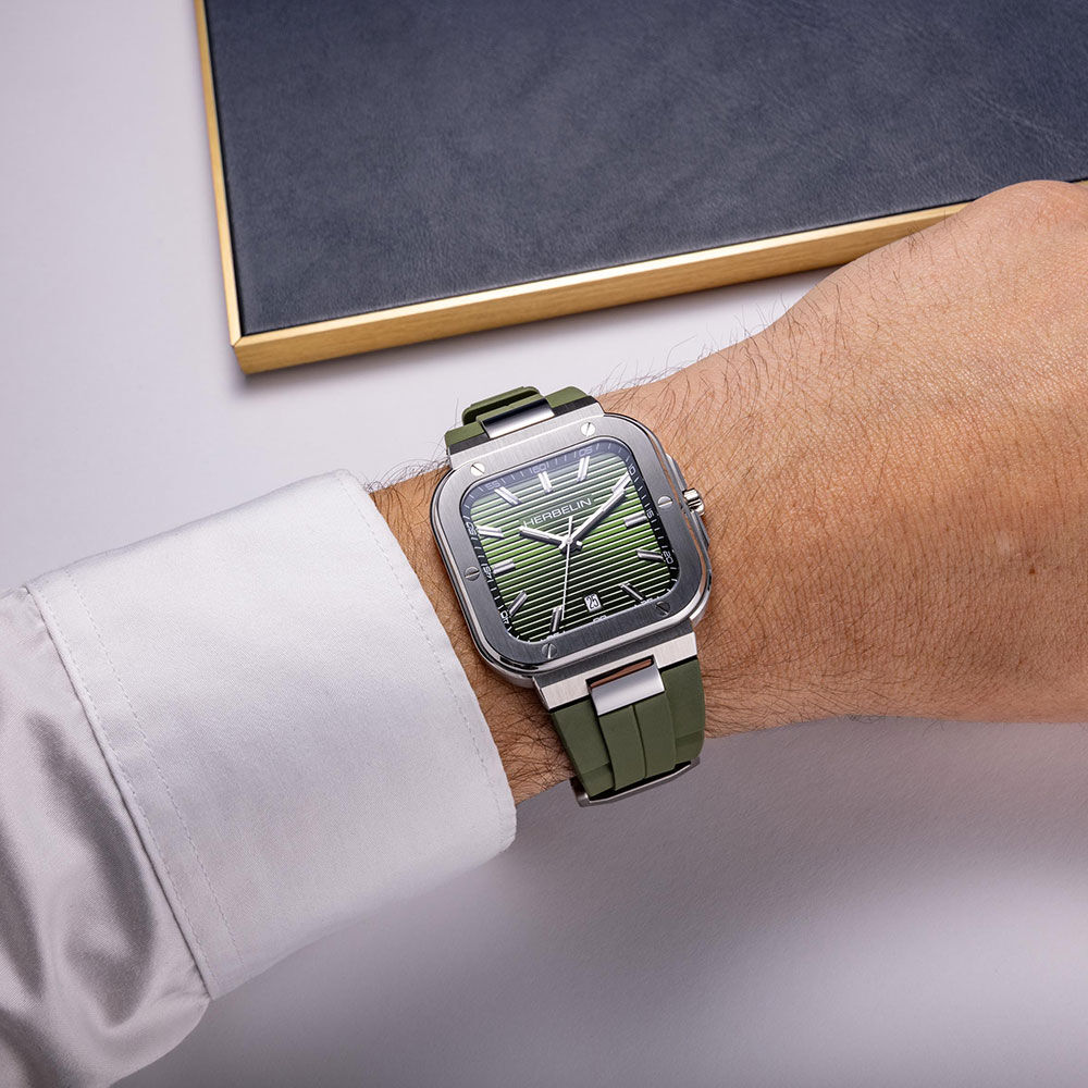 Montre Herbelin Cap Camarat Square Kaki - Montres étanches Homme | Marc Orian