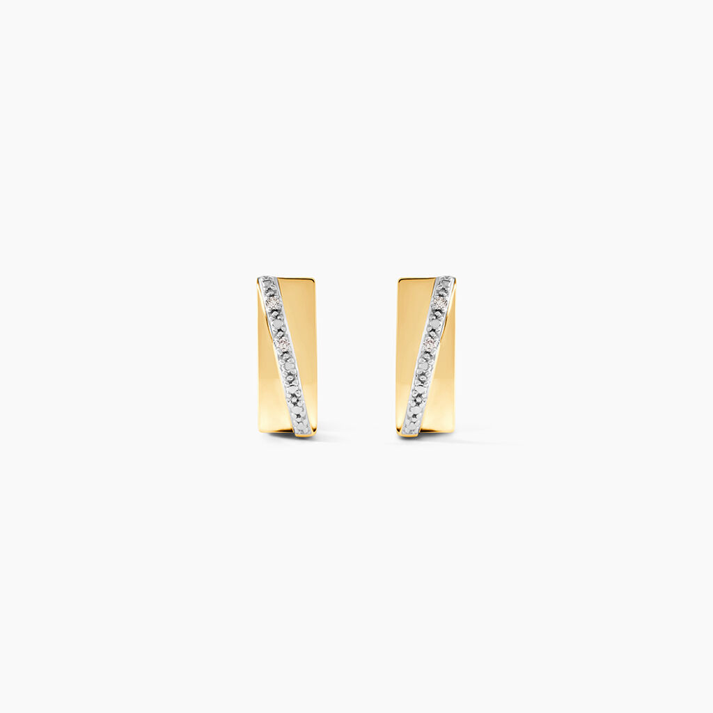 Cr&eacute;oles Timira Or Jaune Diamant - Cr&eacute;oles Femme | Marc Orian