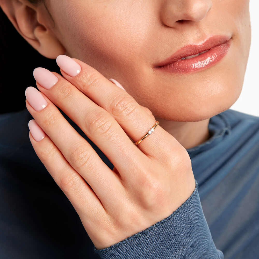 Bague Delphina Plaqu&eacute; Or Jaune Oxyde De Zirconium - Bijoux fantaisie Femme | Marc Orian
