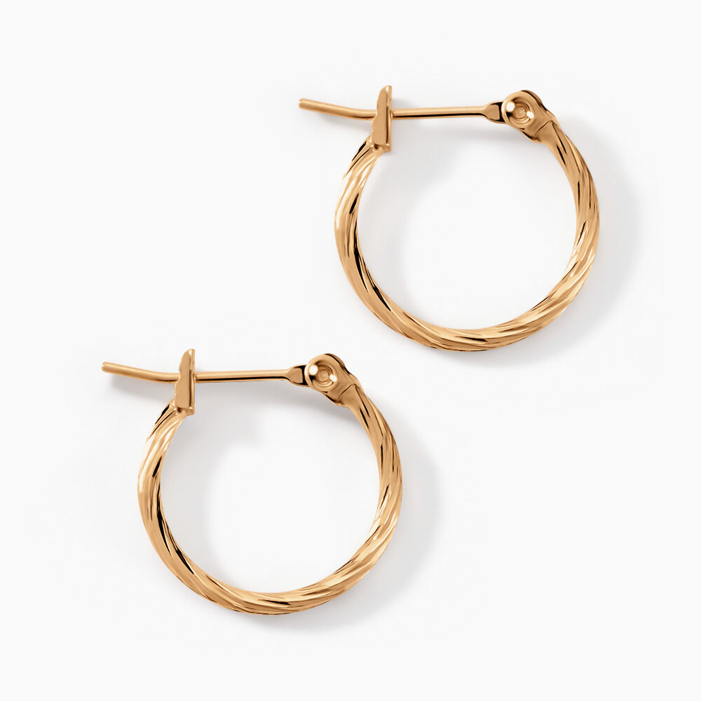 Cr&eacute;oles Anusha Plaqu&eacute; Or Dor&eacute; - Cr&eacute;oles Femme | Marc Orian