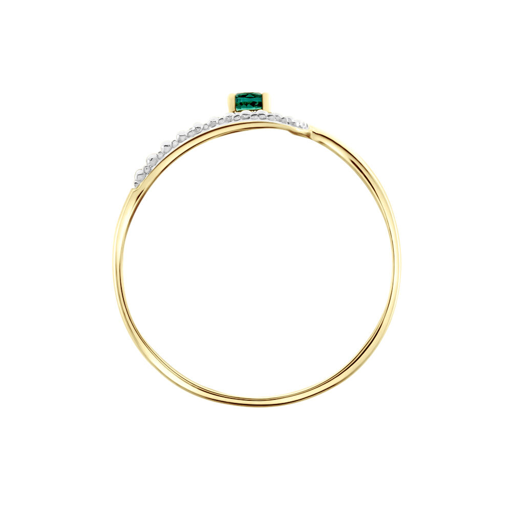 Bague Or Jaune Karmele Emeraude - Bagues vintage Femme | Marc Orian
