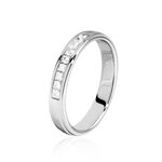 Alliance Serti Pave Or Blanc Diamant - Alliances personnalis&eacute;es Femme | Marc Orian