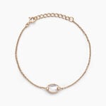Bracelet Muse Argent Rose Nacre Oxyde De Zirconium - Bracelets fantaisie Femme | Marc Orian
