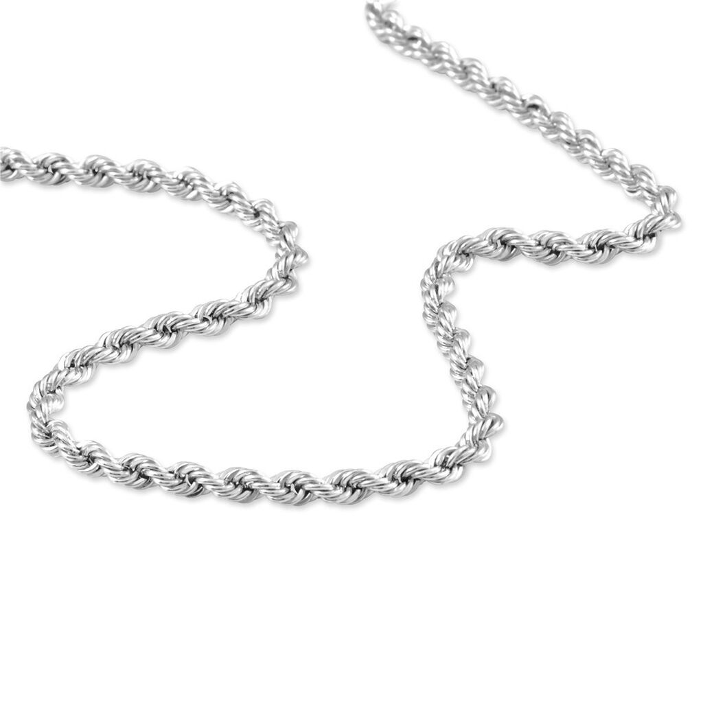Collier Rosiane Maille Corde Or Blanc - Chaines Femme | Marc Orian