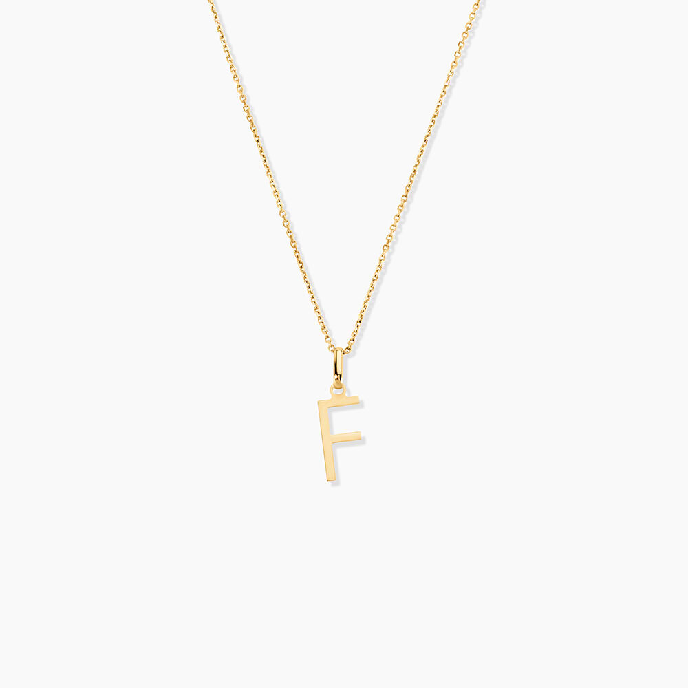 Pendentif Ionia Lettre Or Jaune - Pendentifs Famille | Marc Orian