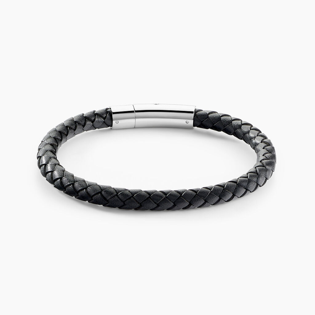 Bracelet Angelo Acier Blanc - Bracelets cuir Homme | Marc Orian