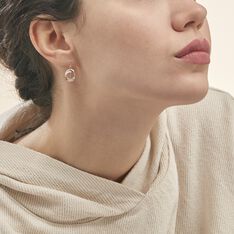 Boucles D'oreilles Pendantes Berangere Triple Cercles Or Tricolore - Boucles d'oreilles Pendantes Femme | Marc Orian