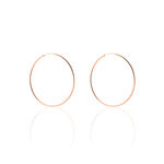 Cr&eacute;oles Argent Rose Olympia - Grosses cr&eacute;oles Femme | Marc Orian