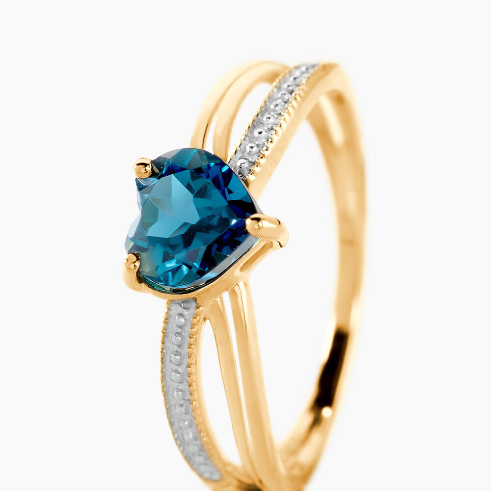 Bague Real Or Jaune Topaze - Bagues pierres fines Femme | Marc Orian