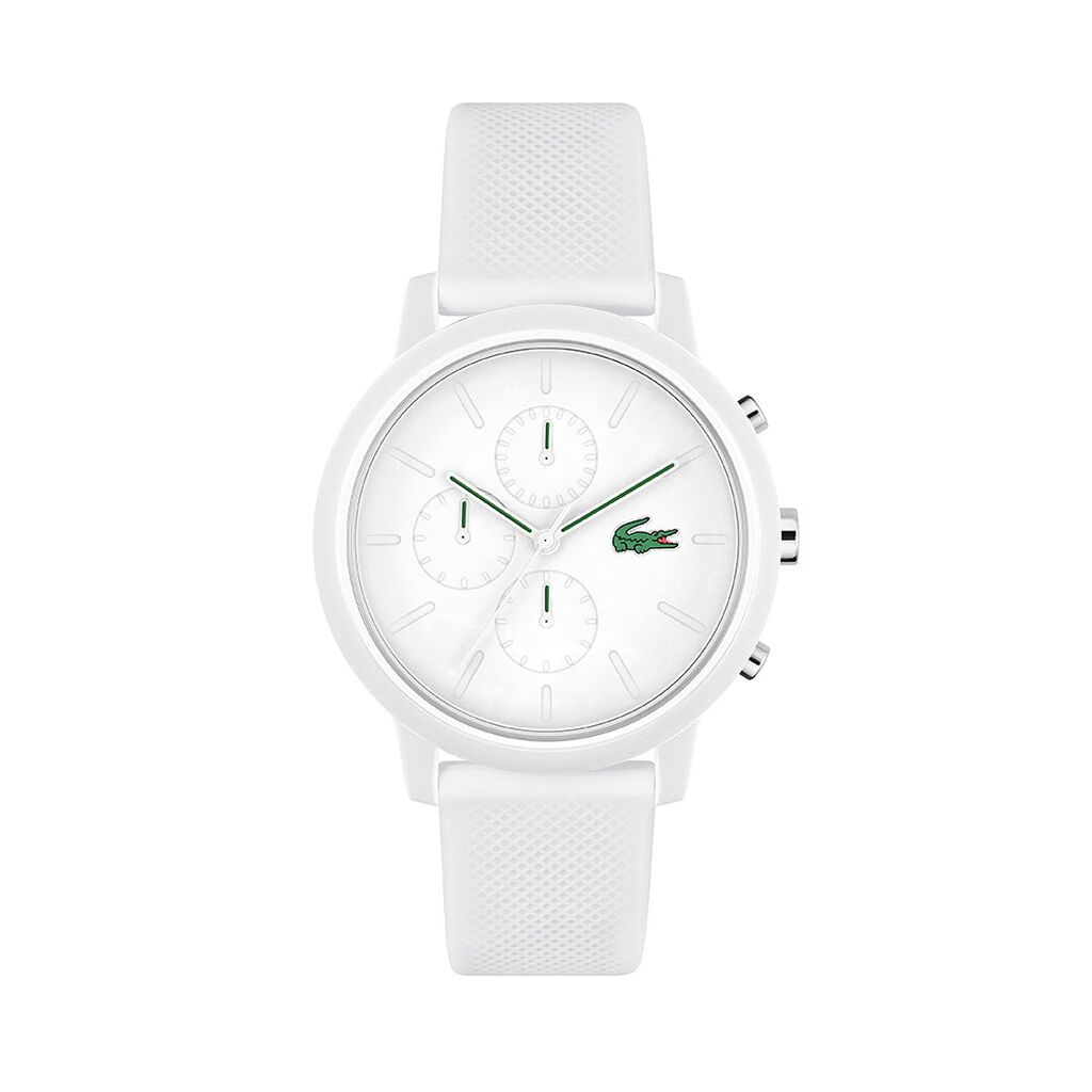 Montre Lacoste .12.12 Chrono Blanc - Montres étanches Homme | Marc Orian