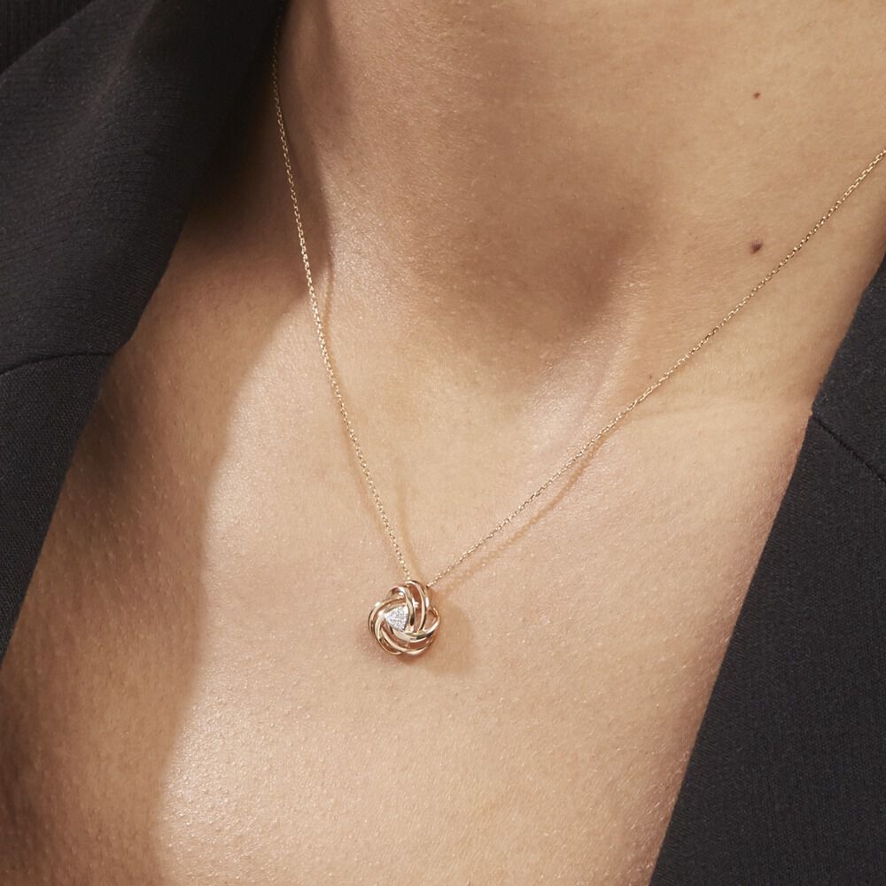 Collier Or Jaune Abidemi Diamants - Colliers avec pierres Femme | Marc Orian