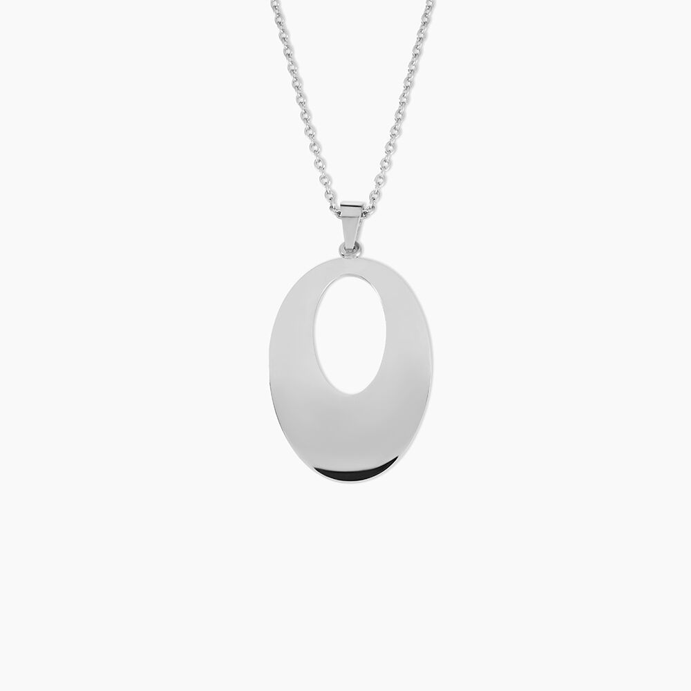 Collier Sautoir Hilarius Acier Blanc - Sautoirs Femme | Marc Orian