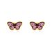 Boucles D'oreilles Puces Sulivia Papillon Or Jaune - Puces Enfant | Marc Orian