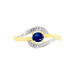 Bague Or Jaune Connor Saphir Diamants - Solitaires Femme | Marc Orian