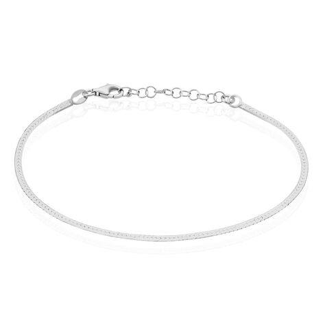Bracelet Argent Blanc Racilia - Bracelets mailles Femme | Marc Orian