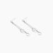 Boucles D'oreilles Pendantes Emerika Or Blanc Oxyde De Zirconium - Pendantes Femme | Marc Orian