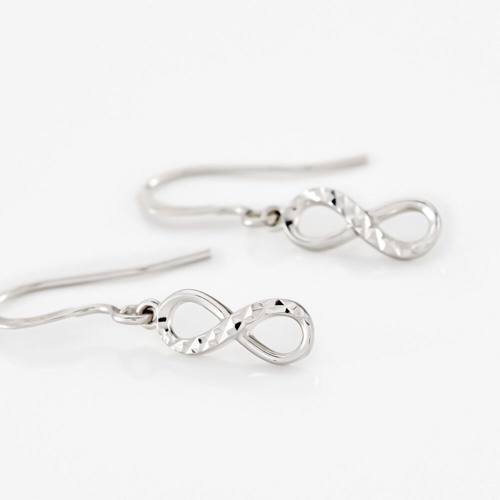 Boucles D'oreilles Pendantes Argent Blanc Teoxane - Pendantes Femme | Marc Orian