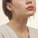 Boucles D'oreilles Puces Sculptural Or Blanc Diamant - Puces Femme | Marc Orian