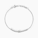Bracelet Dua Argent Blanc Oxyde De Zirconium - Bracelets fantaisie Femme | Marc Orian