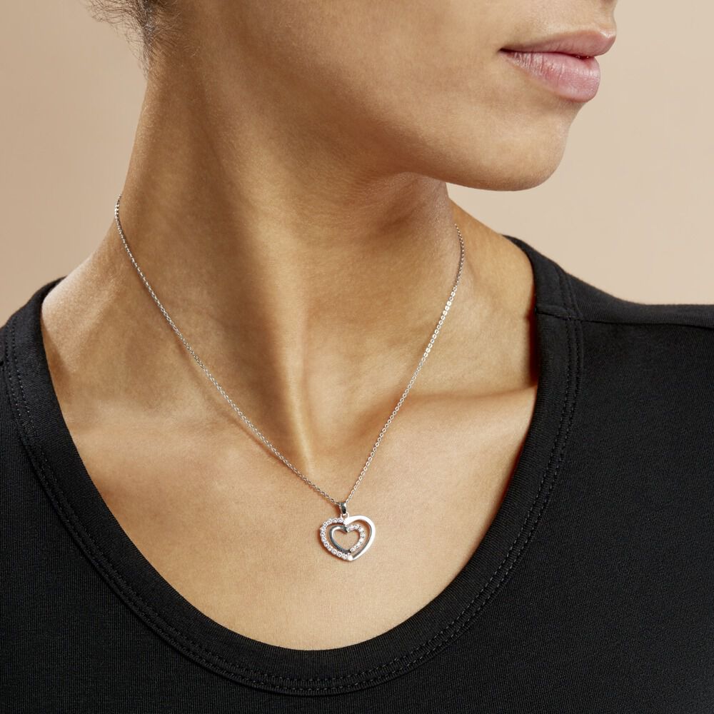 Collier Annabelle Argent Blanc Oxyde De Zirconium - Colliers avec pierres Femme | Marc Orian