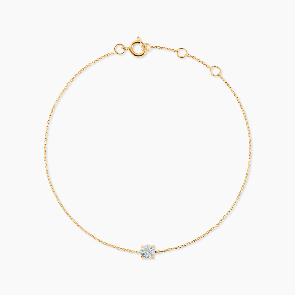 Bracelet Sa&iuml;da Or Jaune Topaze - Bracelets cha&icirc;nes Femme | Marc Orian