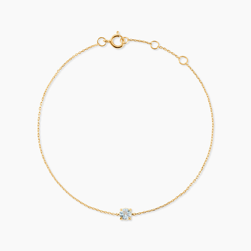 Bracelet Sa&iuml;da Or Jaune Topaze - Bracelets cha&icirc;nes Femme | Marc Orian