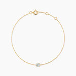 Bracelet Sa&iuml;da Or Jaune Topaze - Bracelets cha&icirc;nes Femme | Marc Orian