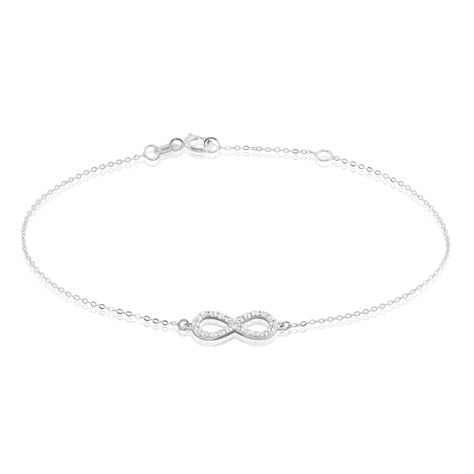 Bracelet Klothilda Or Blanc Oxyde De Zirconium - Bracelets chaînes Femme | Marc Orian