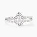 Bague Hildana Or Blanc Oxyde De Zirconium - Solitaires Femme | Marc Orian