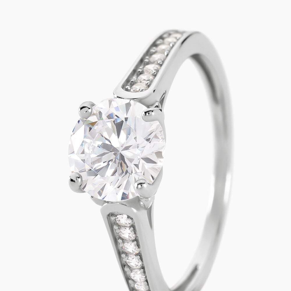 Bague Viky Argent Blanc Oxyde De Zirconium - Bijoux fantaisie Femme | Marc Orian