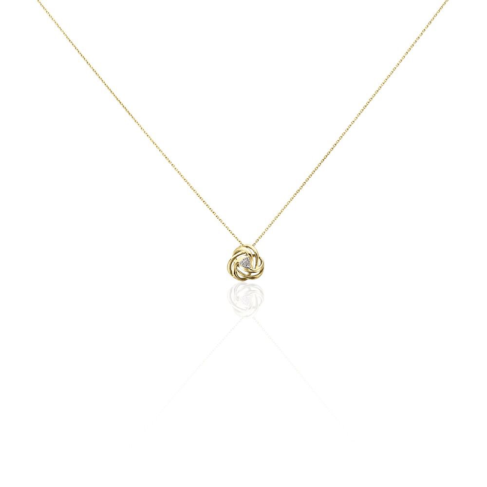 Collier Or Jaune Abidemi Diamants - Colliers avec pierres Femme | Marc Orian