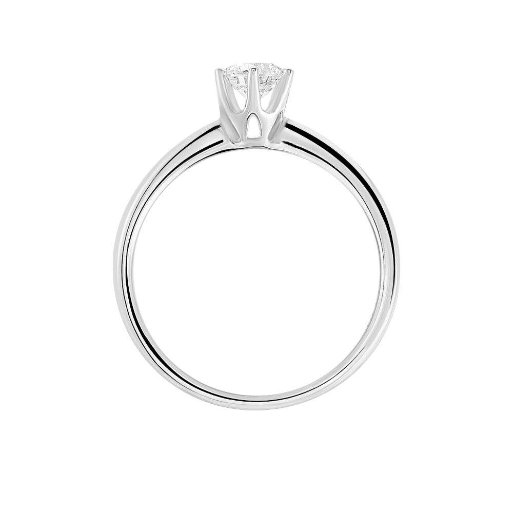 Bague Solitaire Samantha Or Blanc Diamant - Solitaires Femme | Marc Orian