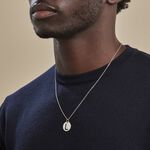 Pendentif Elio L Argent Blanc - Bijoux fantaisie Famille | Marc Orian