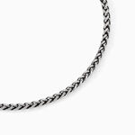 Collier Raph Maille Palmier Acier Gris - Colliers fantaisie Homme | Marc Orian